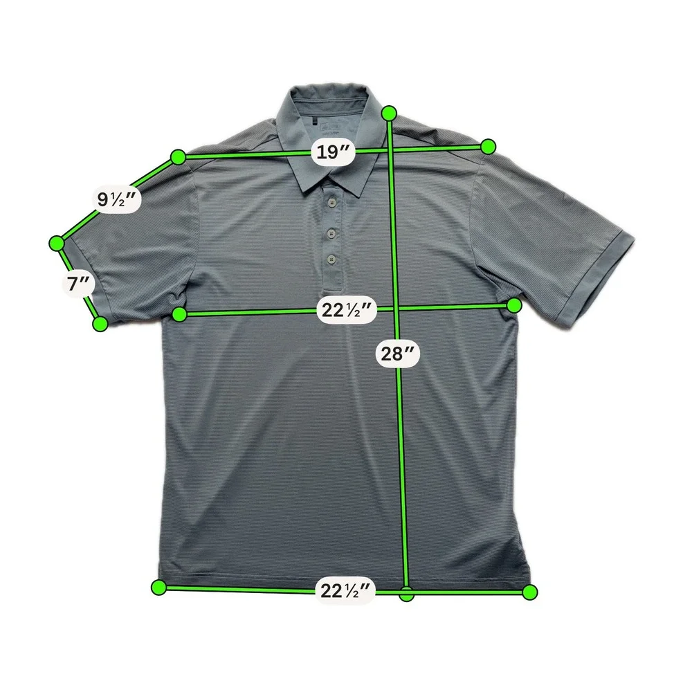 Adidas Golf Polo‎ Shirt Mens Medium Gray Climalite Striped Performance